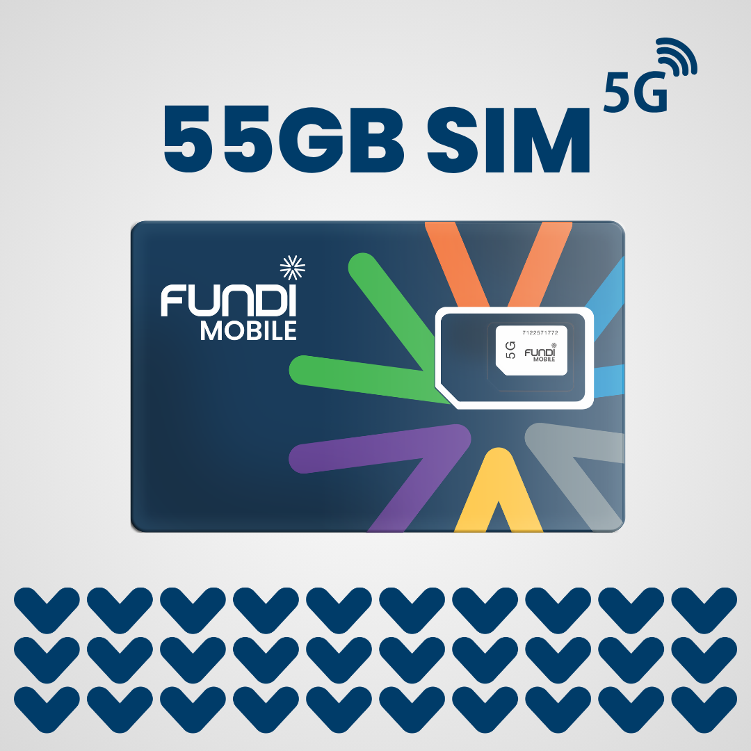 SIM + 55GB Data